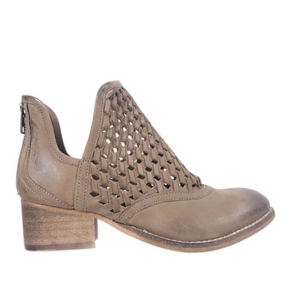 Rebels Khaki Cedric Leather Bootie 9 - Picture 3 of 5